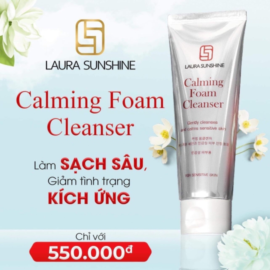 Sữa rửa mặt làm dịu da Laura Sunshine Calming Foam Cleanser - 120ml
