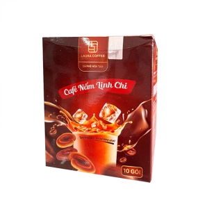 Cà phê nấm Linh chi Laura Coffee Hộp 10 gói