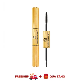 Mascara chuốt mi 2 đầu làm dày và dài mi không trôi Laura Sunshine Golden Dual 10ml