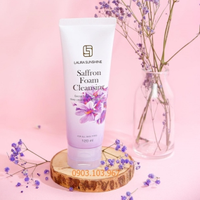 SAFFRON FOAM CLEANSING - Sữa Rửa Mặt Nhụy Hoa Nghệ Tây Nhật Kim Anh - LAURA SUNSHINE
